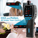 Carefor CF-60 PP Portable Air Quality Monitor, Air Pollution Monitor Detect Pollen CO2, PM2.5, PM1.0, TVOC, CO, HCHO, Temperature, Humidity