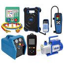 Aprvtio AHTS-100S HVAC Repair Tool Set with Digital Manifold, K-type Thermometer, Refrigerant Leak Detector, Recovery Machine, Dual Stage 4.5CFM Vacuum Pump, Refrigerant Scale with Bubble Level