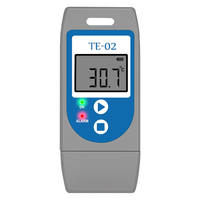 ThermElc TE-02 Temperatur Datenlogger Wiederverwendbar mit Auto PDF Bericht -30°C ~+60°C