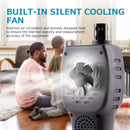 Carefor CF-60 PP Portable Air Quality Monitor, Air Pollution Monitor Detect Pollen CO2, PM2.5, PM1.0, TVOC, CO, HCHO, Temperature, Humidity