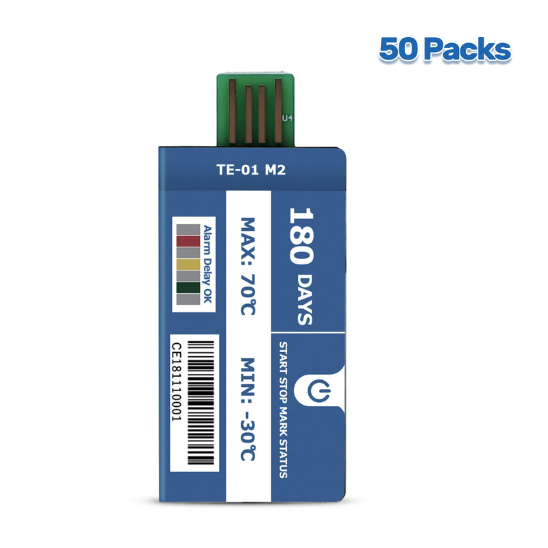 ThermElc TE-01 M2 Single Use Data Logger 129600 Points CSV Report