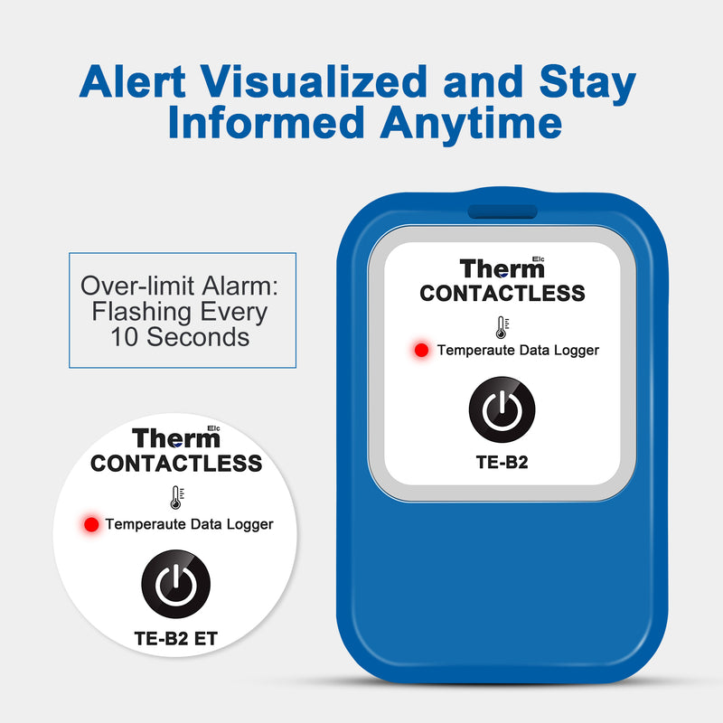 ThermElc TE-B2 Single Use Data Logger 129600 Points CSV Report