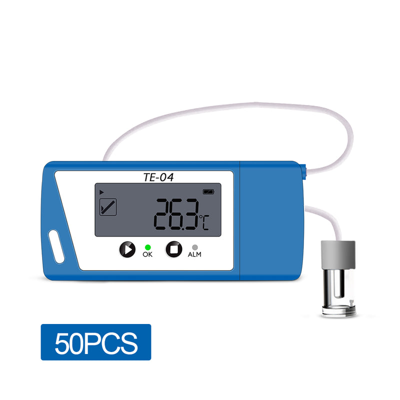 ThermElc TE-04 gepufferte Sonde 50PCS Digitaler Temperatur-Datenlogger mit Kalibrierungszertifikat