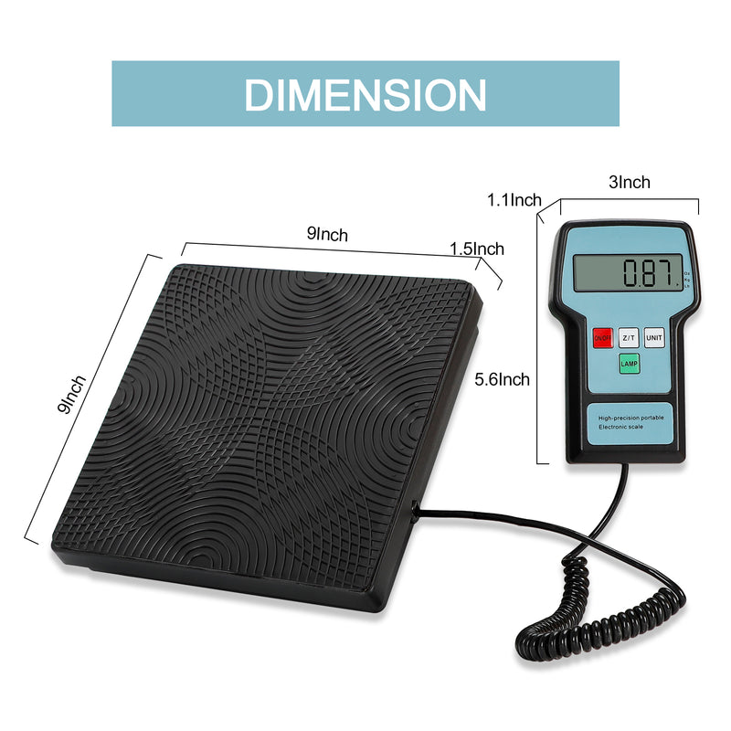 Aprvtio High Accuracy ACS-100 Digital Refrigerant Scale with Carrying Case