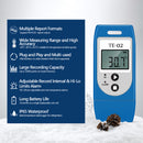 ThermElc TE-02 PRO 10PCS Reusable USB Temperature Data Logger with 32000 Points Light Alarm