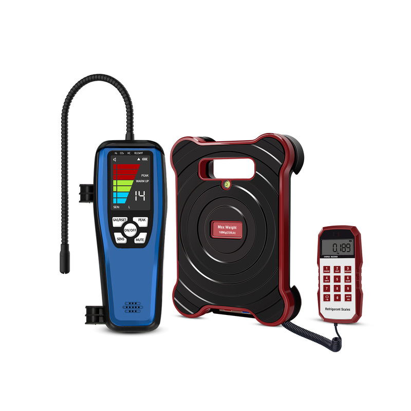 Aprvtio ALD-200 Electronic Refrigerant Leak Detector and Refrigerant Scale for Air Conditioner Repair