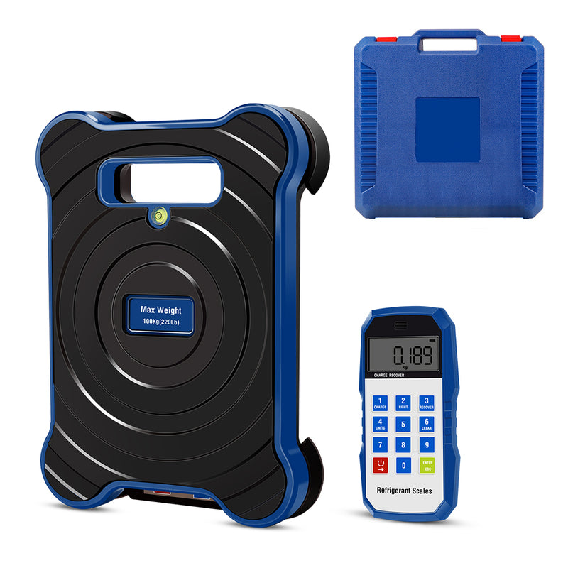 Aprvtio AHTS-200S 6CFM HVAC System Recovery and Repair Tools with Digital Manifold, Temperature Clamps, Refrigerant Leak Detector, Dual Stage 6 CFM Cordless Vacuum Pump, Bluetooth Refrigerant Scale