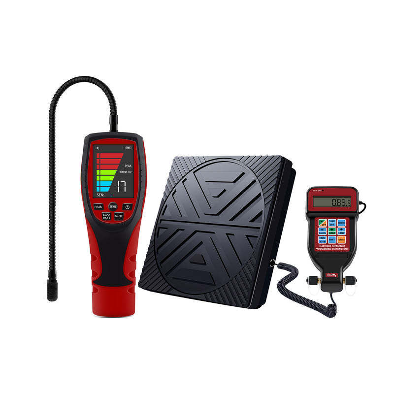 Aprvtio ALD-200 PRO Heat Diode Refrigerant Leak Detector and Refrigerant Scale for Air Conditioner Repair