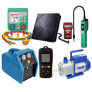 Aprvtio AHTS-100 Complete HVAC Tool Kit with Digital Manifold, K-type Thermometer, Refrigerant Leak Detector, Recovery Machine, Dual Stage 4.5CFM Vacuum Pump, Refrigerant Scale