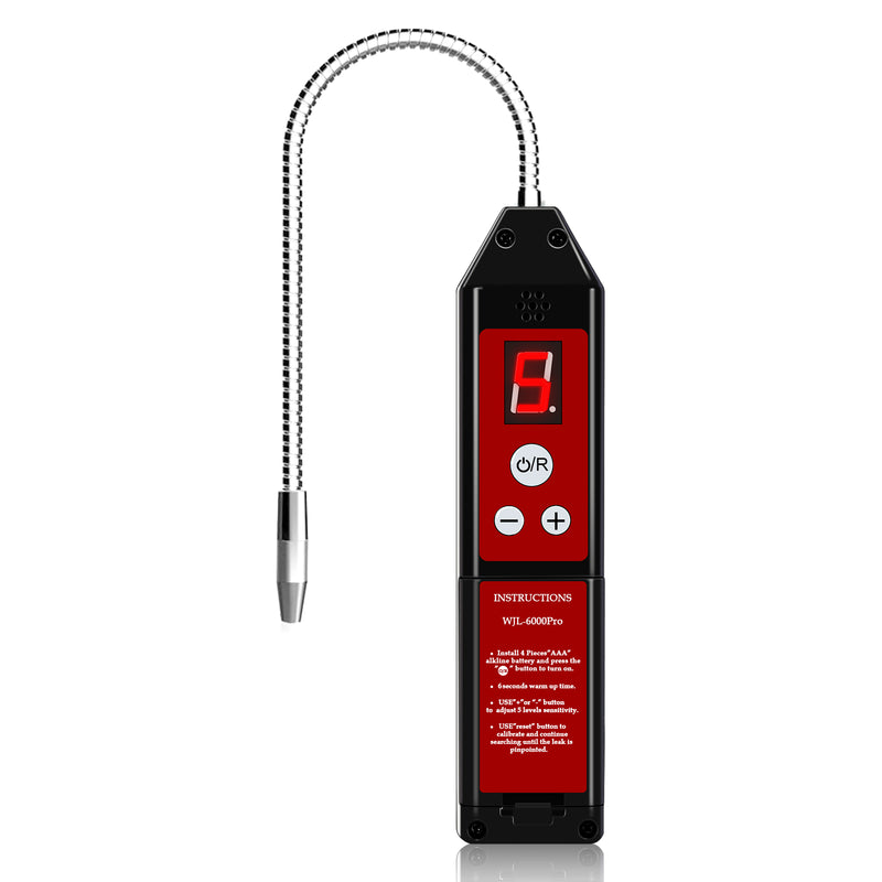 Therm Elc WJL-6000 PRO Refrigerant Leak Detector with LCD and 5 Sensitivity Levels