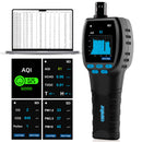 Carefor CF-60 PP Portable Air Quality Monitor, Air Pollution Monitor Detect Pollen CO2, PM2.5, PM1.0, TVOC, CO, HCHO, Temperature, Humidity