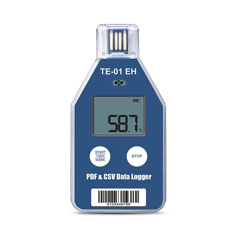 ThermElc TE-01 EH Single Use Temperature And Humidity Data Logger with LCD display