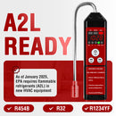 Refrigerant Leak Detector, Aprvtio WJL-6000PRO Combine PPM Freon & Combustible Gas Leak Detector with Loud Alarm, 1800mAh Rechargeable Battery for R32 R454B R410A Propane Methane