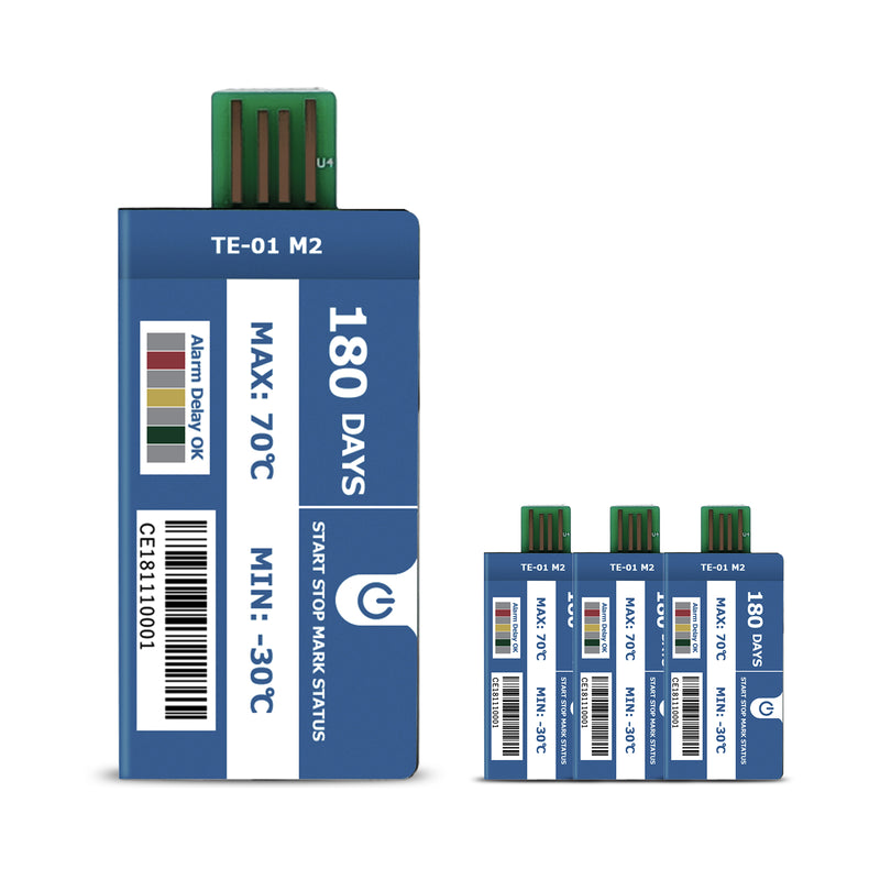 ThermElc TE-01 M2 Single Use Data Logger 129600 Points CSV Report