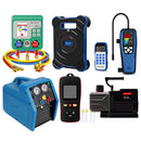 Aprvtio AHTS-100S 12CFM Complete HVAC Tool Kit with Digital Manifold, K-type Thermometer, Refrigerant Leak Detector, Dual Stage DC 12CFM Vacuum Pump, Bluetooth Refrigerant Scale with Bubble Level