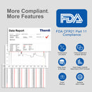 ThermElc TE-02 Temperature Recorder Reusable with Auto PDF Report -30°C ~+60°C