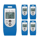 ThermElc TE-02 Pro (5pcs )Temperature Data Logger Auto PDF/CSV Report, Reusable, Compare Multi-Devices Data, Monitor Fridge Freezer with Calibration Certificate-Temperature Recorder compliant 21CFR part 11