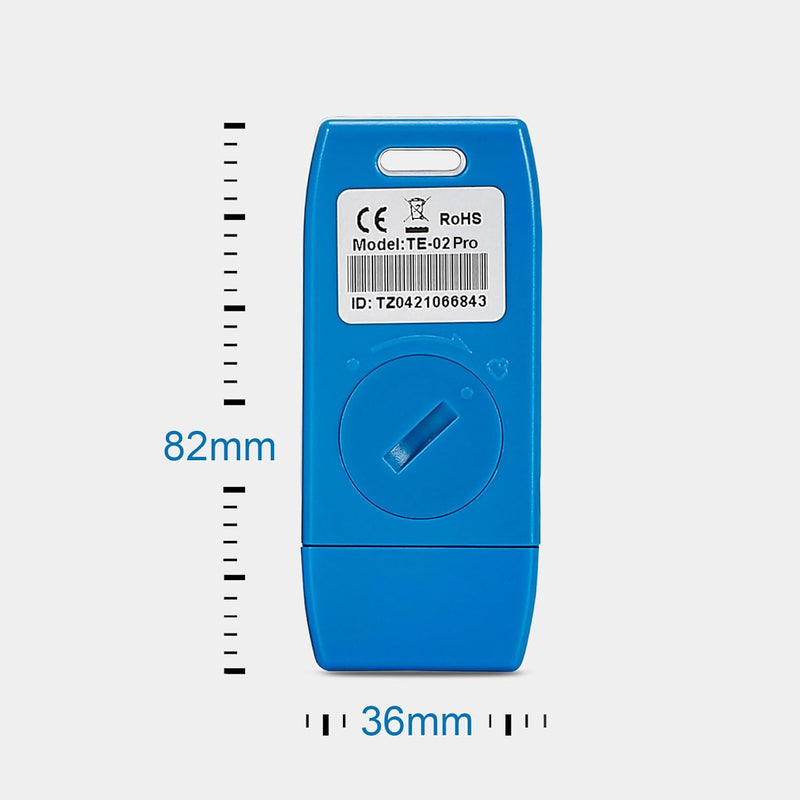 ThermElc  TE-02 PRO Waterproof Temperature Data Logger with PDF&CSV Reports Easy-use