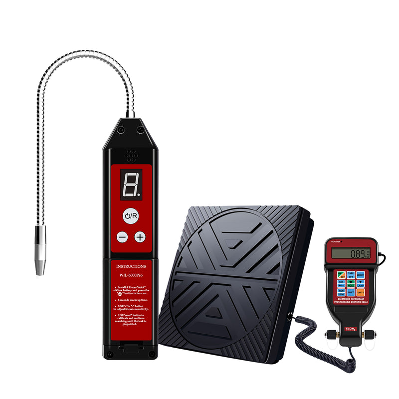 Aprvtio WJL-6000 PRO Refrigerant Leak Detector and Refrigerant Scale for HVAC Air Conditioner Repair