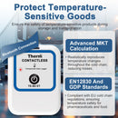 ThermElc TE-B2 Wireless Vaccine Temperature Data Logger,EN12830 Compliant