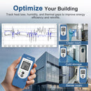 ThermElc TE-02 Pro TH Temperature Humidity Data Logger, Auto-Generated PDF/CSV Reports, Data Logger for Medical Storage, CFR Part 21 Compliant, Visual Temperature Alarm