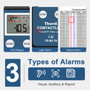 ThermElc TE-B3 TH Wireless Temperature Humidity Data Logger Mapping with LCD Display