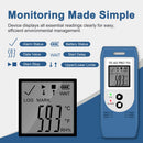 ThermElc TE-02 Pro TH Temperature Humidity Data Logger, Auto-Generated PDF/CSV Reports, Data Logger for Medical Storage, CFR Part 21 Compliant, Visual Temperature Alarm