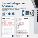 ThermElc  TE-02 PRO Waterproof Temperature Data Logger with PDF&CSV Reports Easy-use