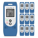 ThermElc TE-02 Pro TH 10PCS Temperature Humidity Logger with Auto CSV & PDF Reports