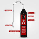 Aprvtio WJL-6000Pro Chiller Refrigerant Leak Detector with LCD Display with Audible & Visual Alarms up to 0.14 oz/yr Sensitivity, HVAC Leak Detector with 7.9" Probe Air Conditioning Detection