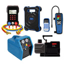 Aprvtio AHTS-200S 12CFM PRO HVAC Tools for System Maintenance with Digital Manifold, Temperature Clamps, Refrigerant Leak Detector, Dual Stage 12CFM Cordless Vacuum Pump, Bluetooth Refrigerant Scale, Recovery Machine