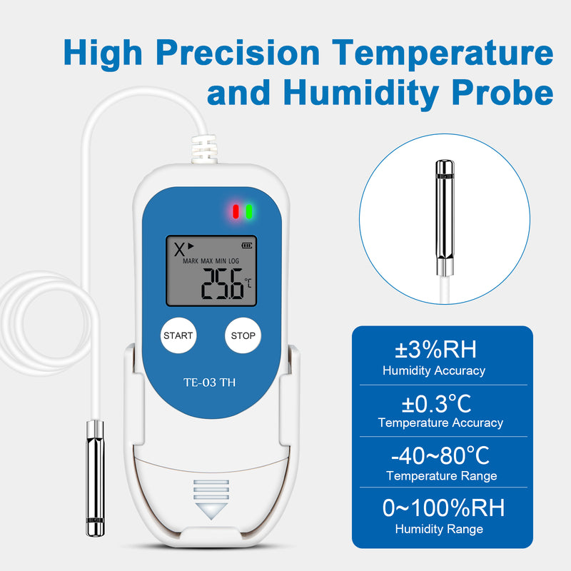 Fridge Thermometer, Digital Mini Lcd Fridge Freezer Thermometer,  Temperature Range -50~70 With Hook, Max Min Recording, Easy To Read Lcd  Display, / Co