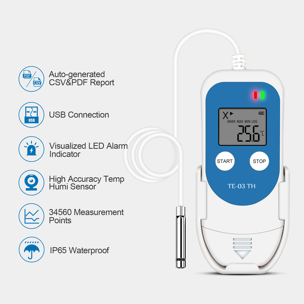 High Accuracy Mingle Thermometer USB Temperature Humidity Data Logger  Recorder