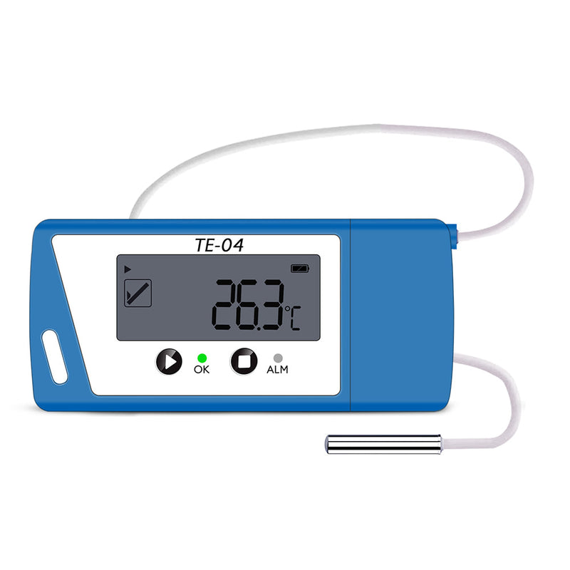 ThermElc TE-04 Probe CSV&PDF USB Reusable Temperature Data Logger External Probe -30℃~70℃