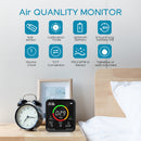 Carefor CF-9A Environmental Air Quality Monitor For AQI, PM2.5, PM10, CO2, Temp and Humidity,With Buzzer Alarm